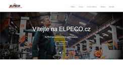 Desktop Screenshot of elpeco.cz